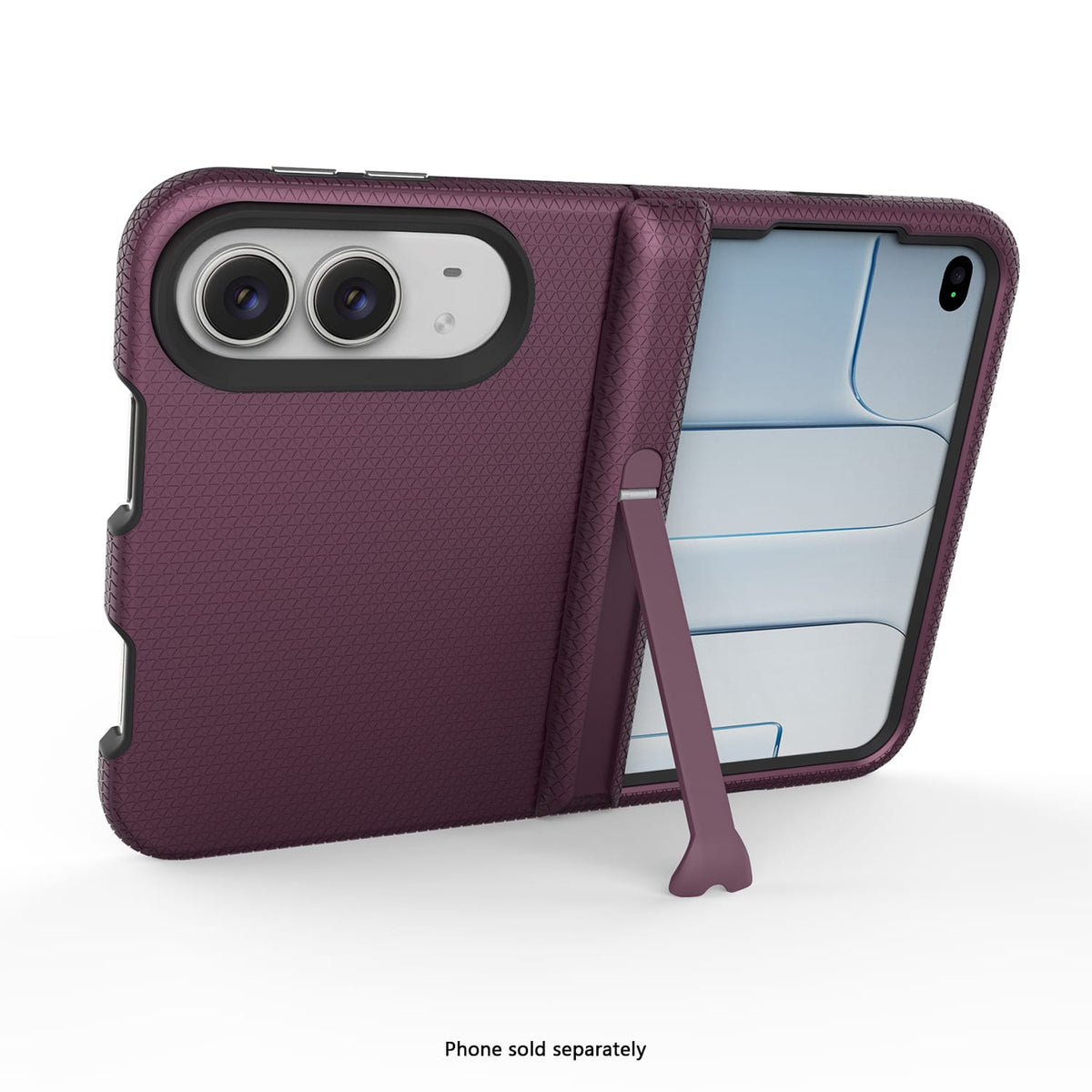 iPhone Duo Dotted MagSafe Case – Tempered Glass Bundle - Dark Pink image 6