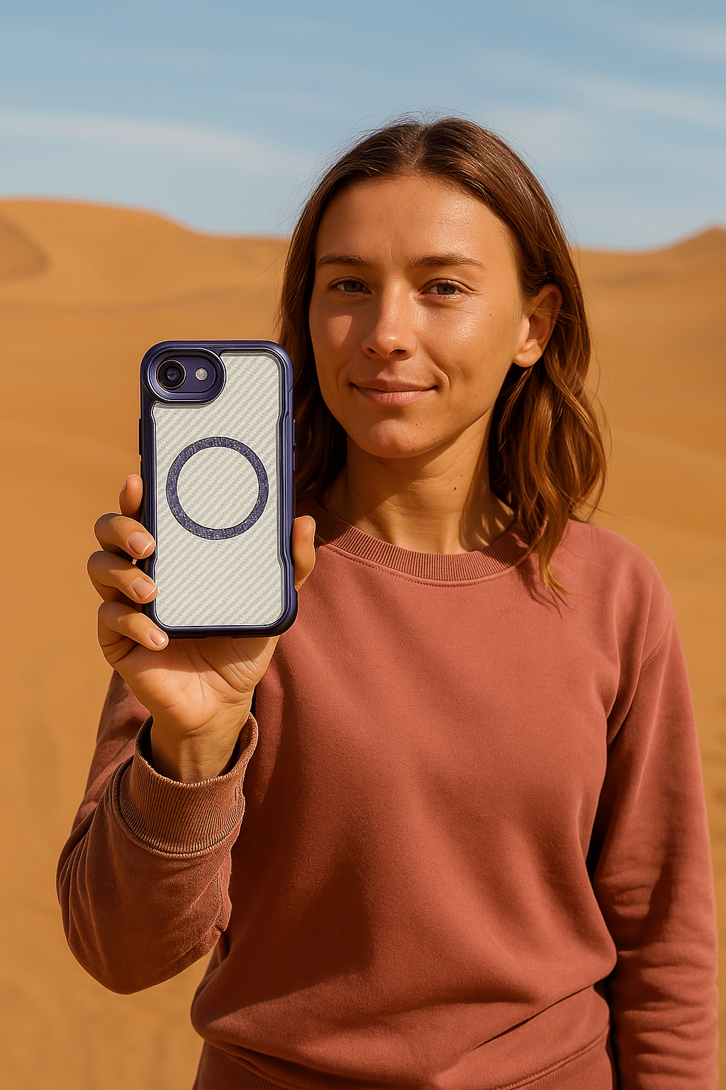 iPhone 16e Clear Case with MagSafe - Anti-Slip Grip, Rugged Protection | Venture Series