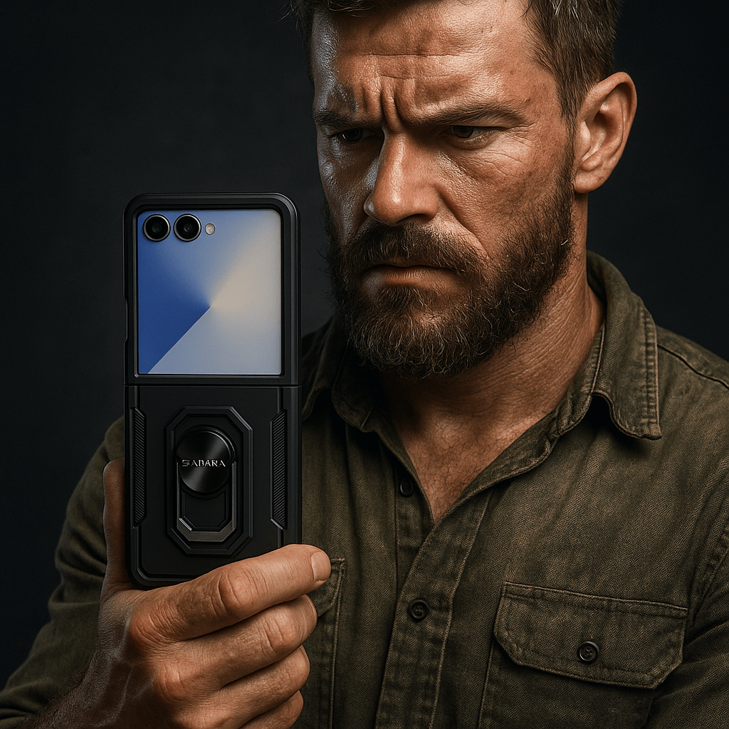 Raider Series Heavy Duty Case for Samsung Galaxy Z Flip7 - Scorpion Black