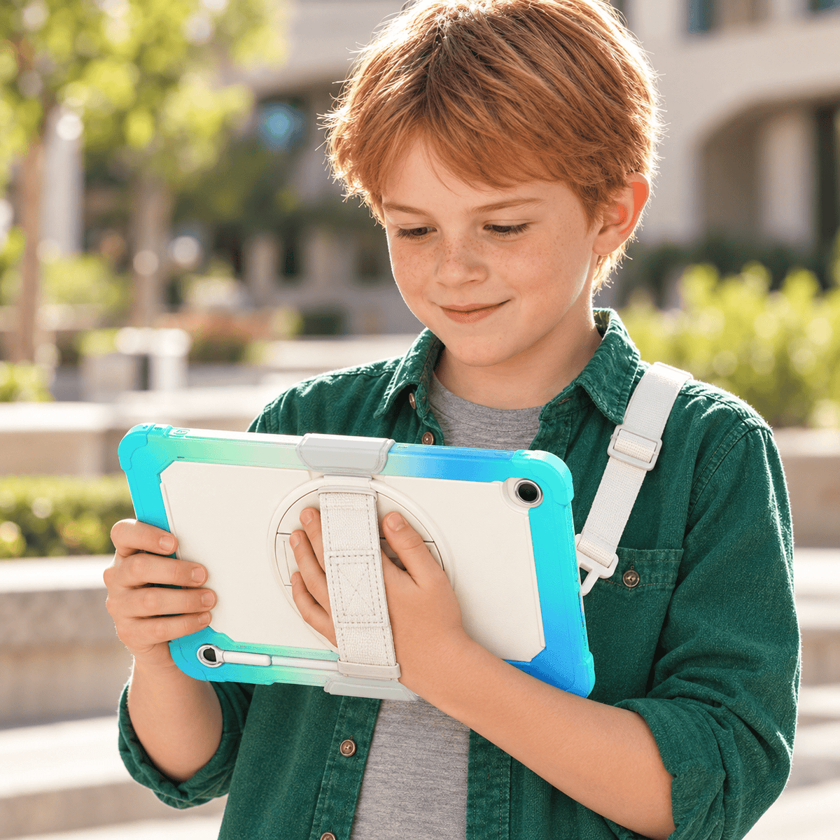 Samsung Galaxy Tab S11 Kid-Proof Case - Kickstand with Hand & Shoulder Strap | Wander Series