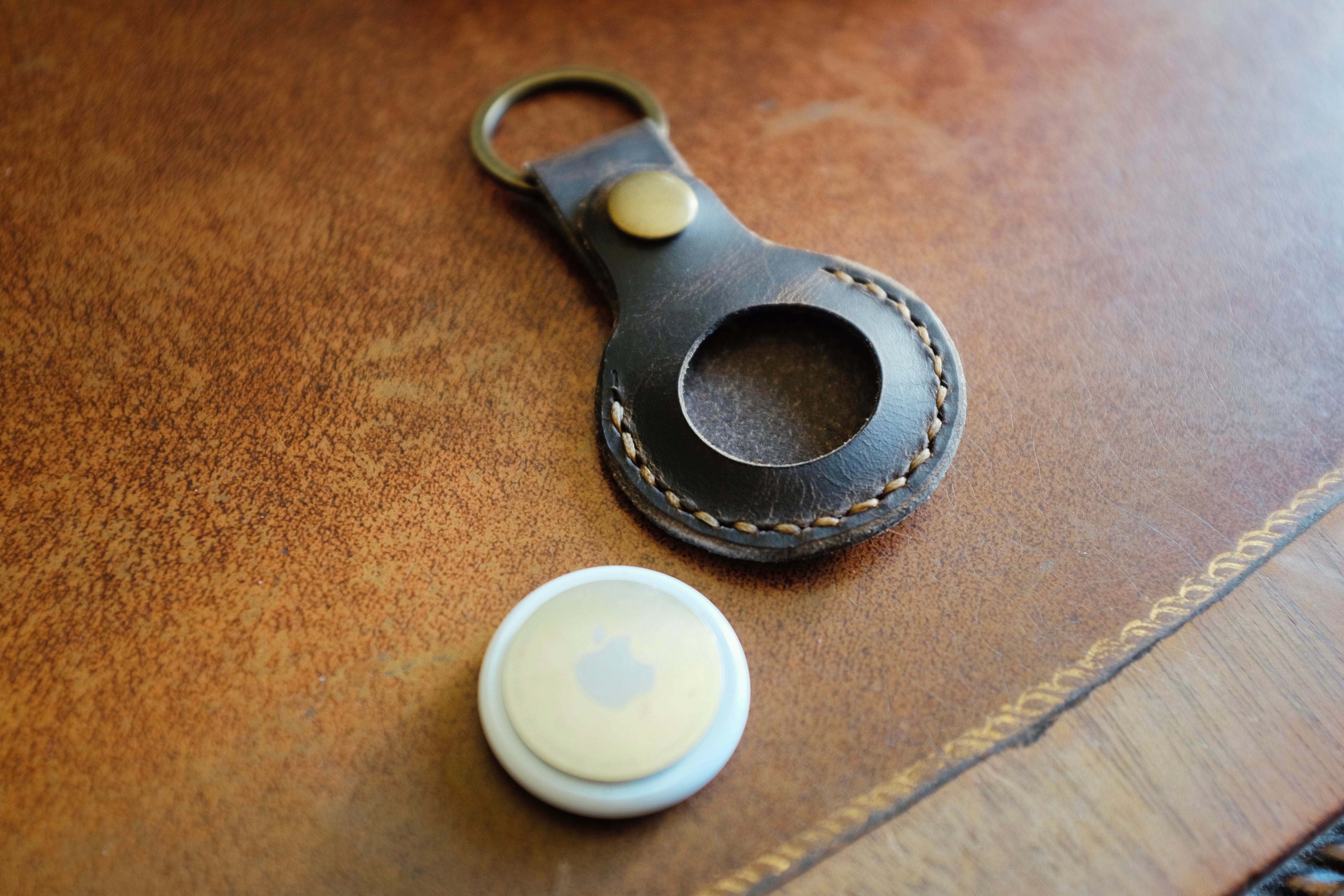 Handmade AirTag Key Ring - Apple AirTag