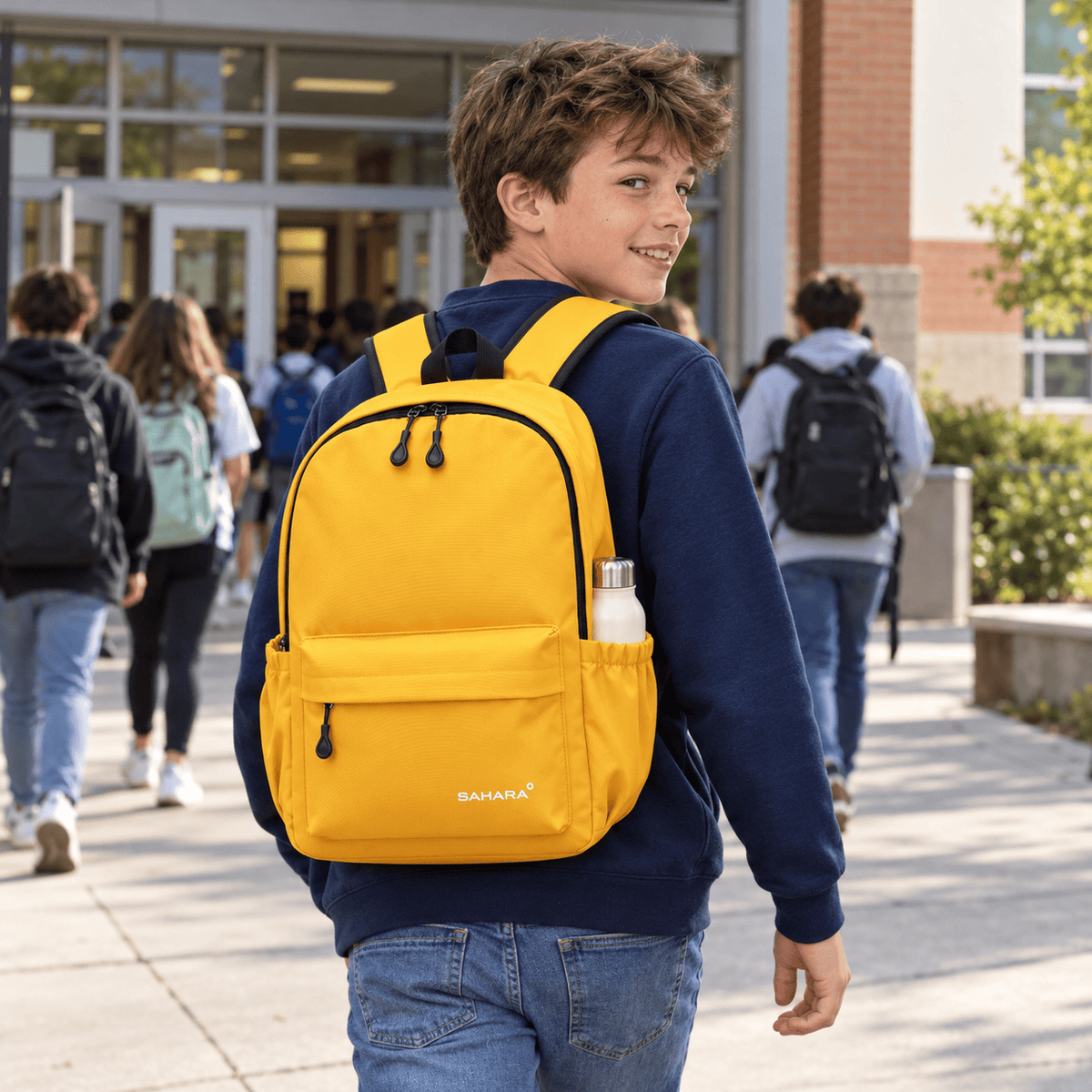 Sahara 16-Inch School Backpack - Waterproof Oxford Fabric | Classic Series