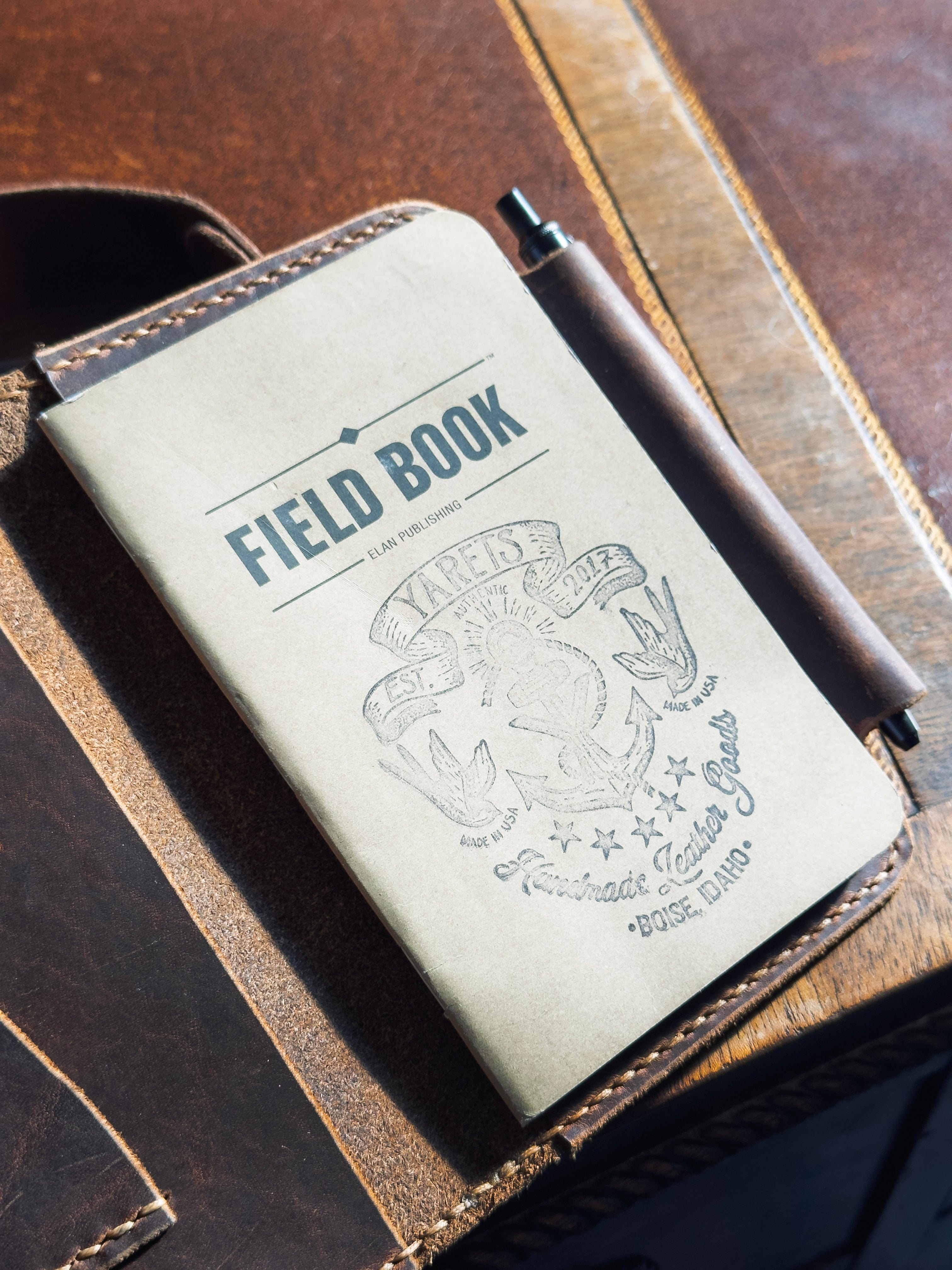 Pathfinder Field Note Case - Handmade Full-Grain Leather | Yarets Leather