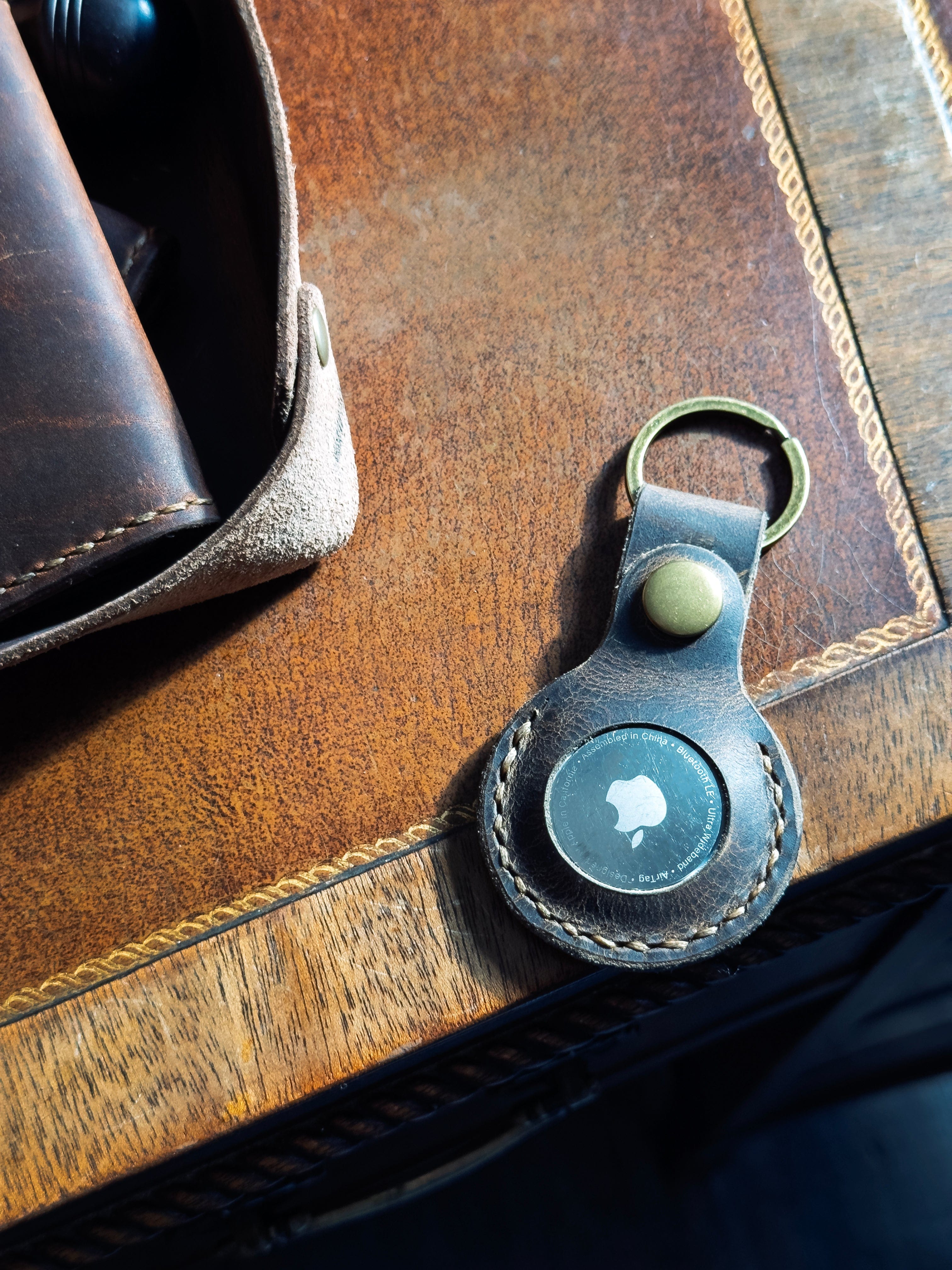 Handmade AirTag Key Ring - Apple AirTag