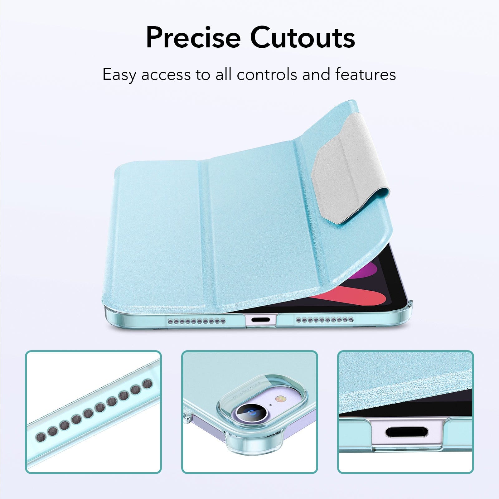 Venture Series Tri-Fold Magnetic Case - Apple iPad mini (A17 Pro) Apple iPad mini (6th Generation 2021)