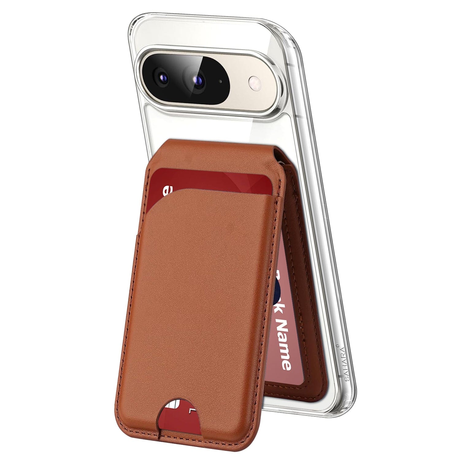 Venture Series Clear Case with Detachable Leather Wallet - Google Pixel 9 and 9 Pro