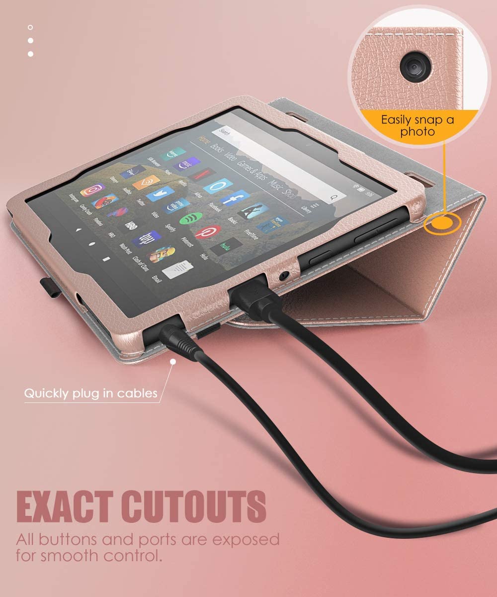 Indy Series Bi-Fold Folio Case - Amazon Fire HD 8 and Fire HD 8 Plus (2020-2024 release)