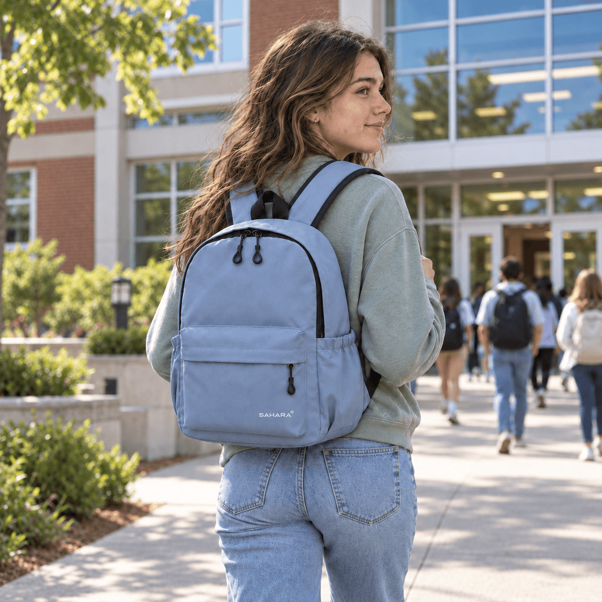 Sahara 16-Inch School Backpack - Waterproof Oxford Fabric | Classic Series
