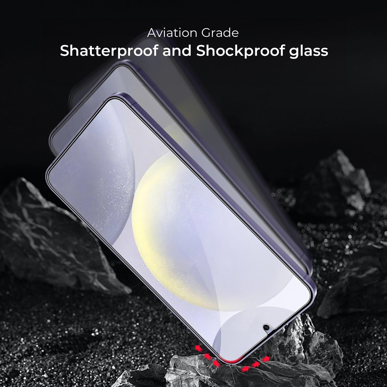 ZeroDamage Ultra-Strong Tempered Glass Screen Protector (2-Pack) - Samsung Galaxy S24