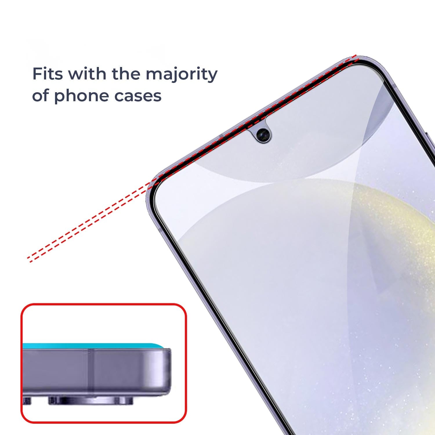 ZeroDamage Ultra-Strong Tempered Glass Screen Protector (2-Pack) - Samsung Galaxy S24