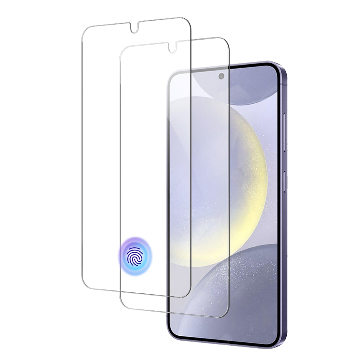 ZeroDamage Ultra Strong Tempered Glass Screen Protector for Samsung Galaxy S24 (2-Pack) - Clear