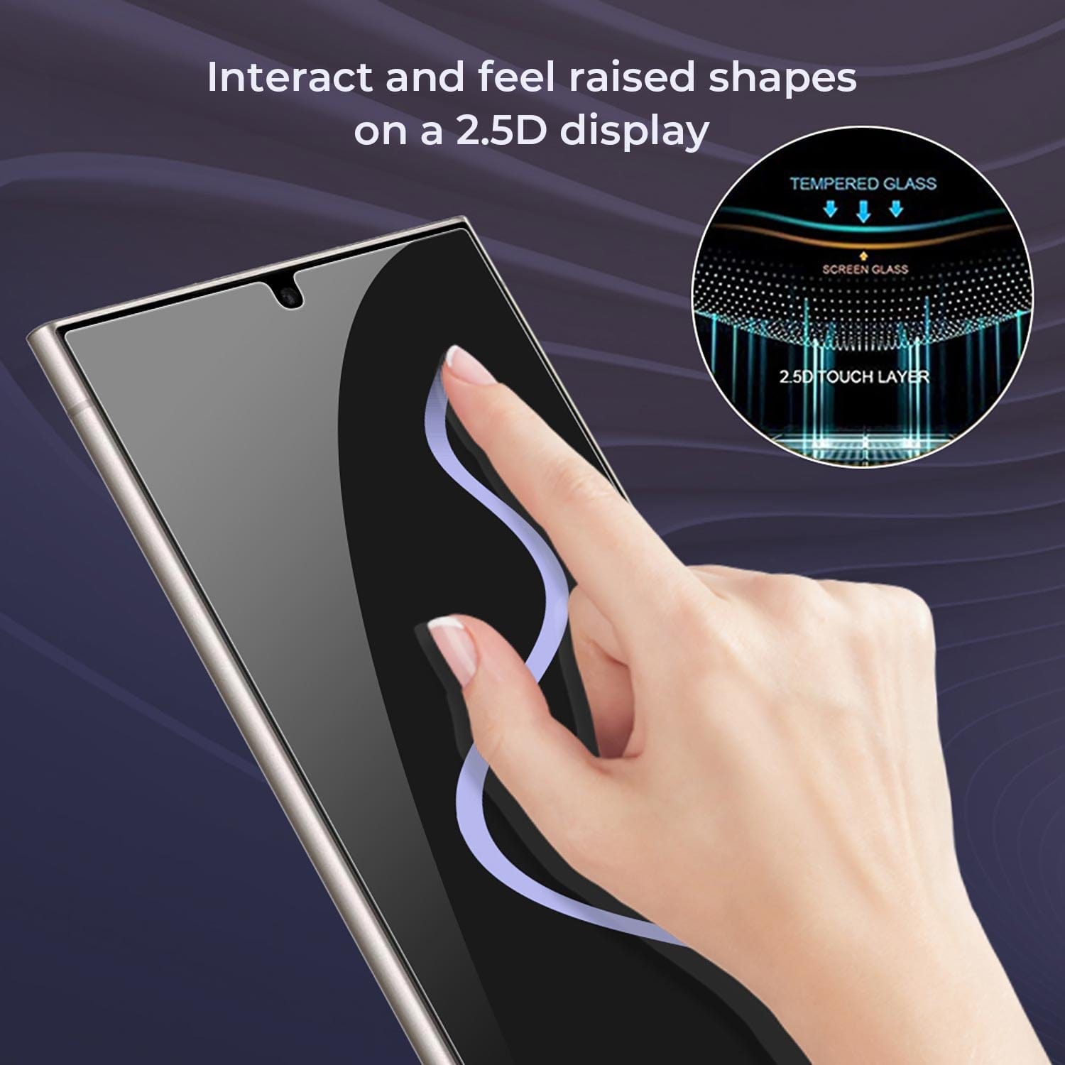 ZeroDamage Ultra-Strong Tempered Glass Screen Protector (2-Pack) - Samsung Galaxy S24 Ultra