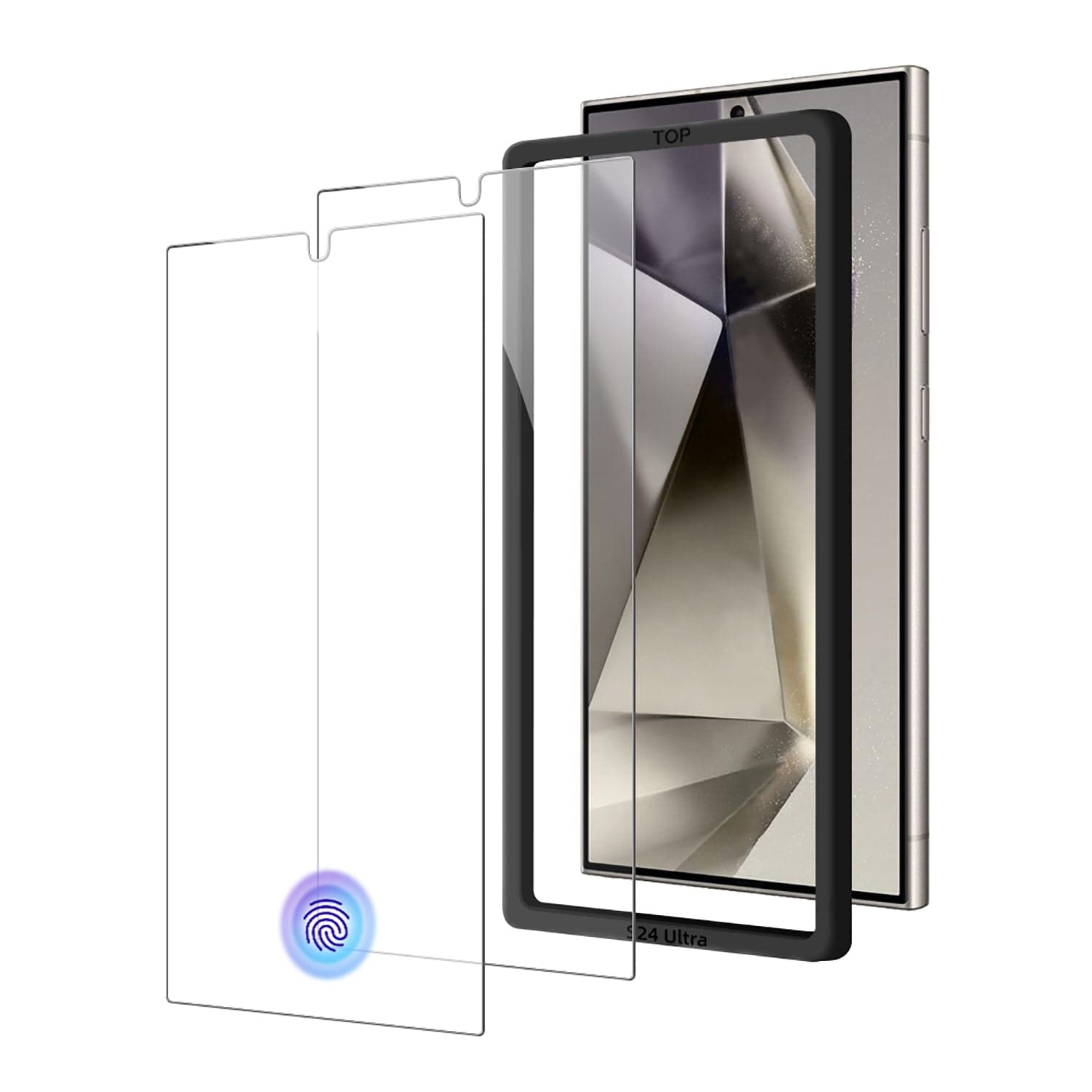 ZeroDamage Ultra-Strong Tempered Glass Screen Protector (2-Pack) - Samsung Galaxy S24 Ultra