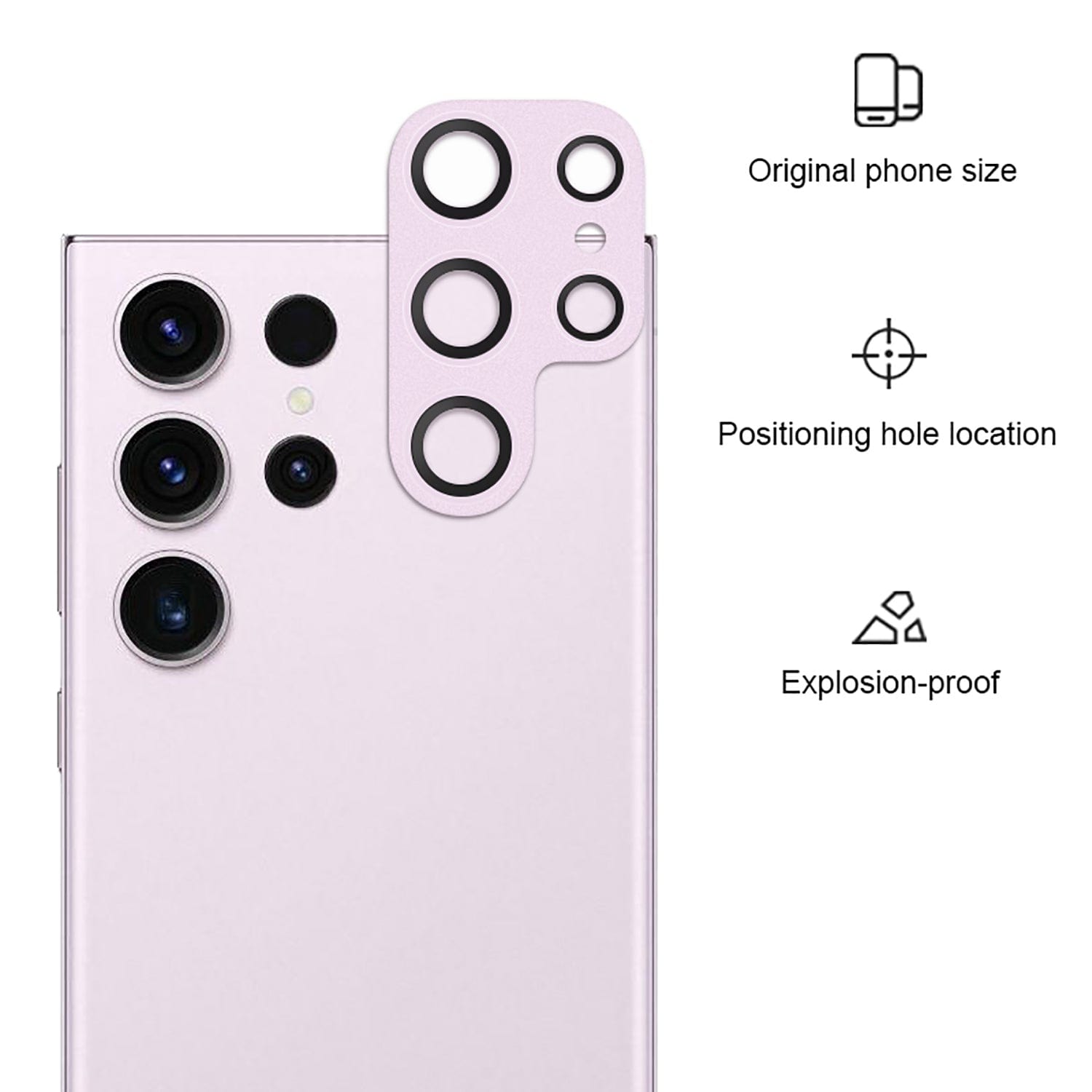 ZeroDamage Camera Lens Protector (2-Pack) - Samsung Galaxy S23 Ultra