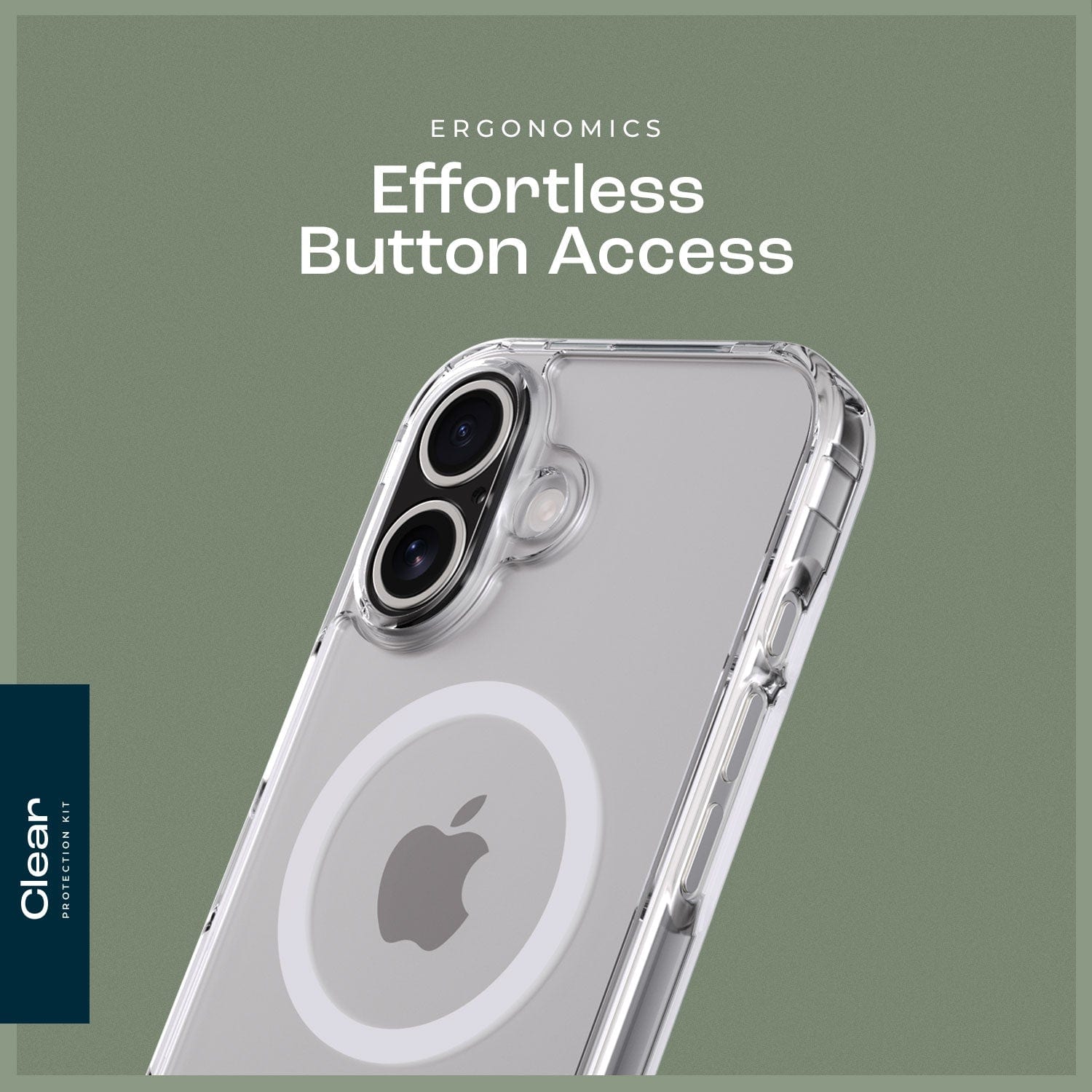 iPhone 16 Plus Clear Case & Screen Protector Kit - Rugged Protection, MagSafe | Classic Series