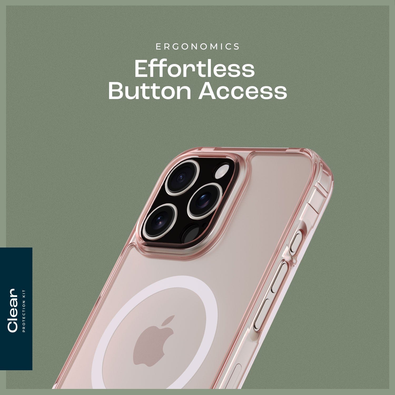 iPhone 16 Pro Max Clear Case & Screen Protector Kit - Rugged Protection, MagSafe | Classic Series