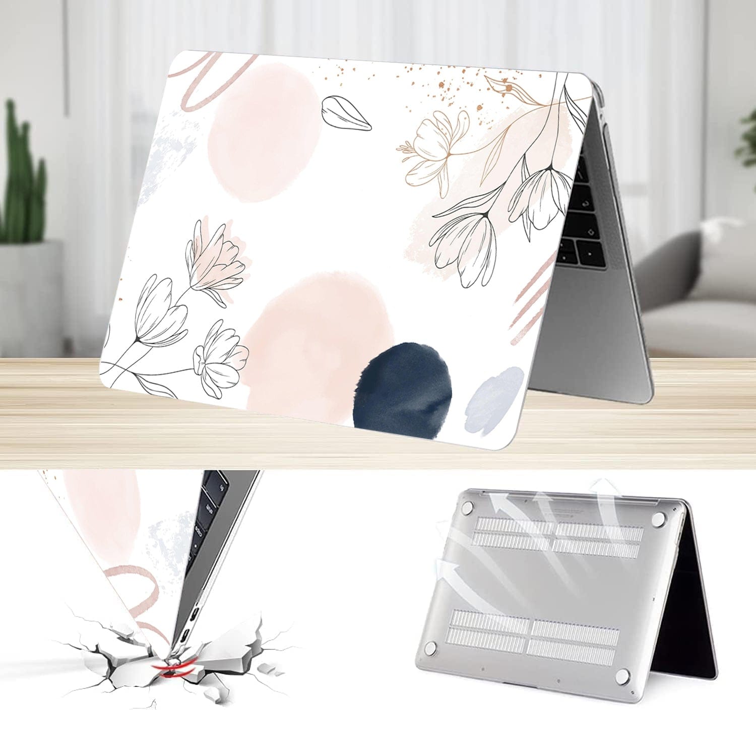 MacBook Pro Case - Hybrid-Flex Watercolor Floral
