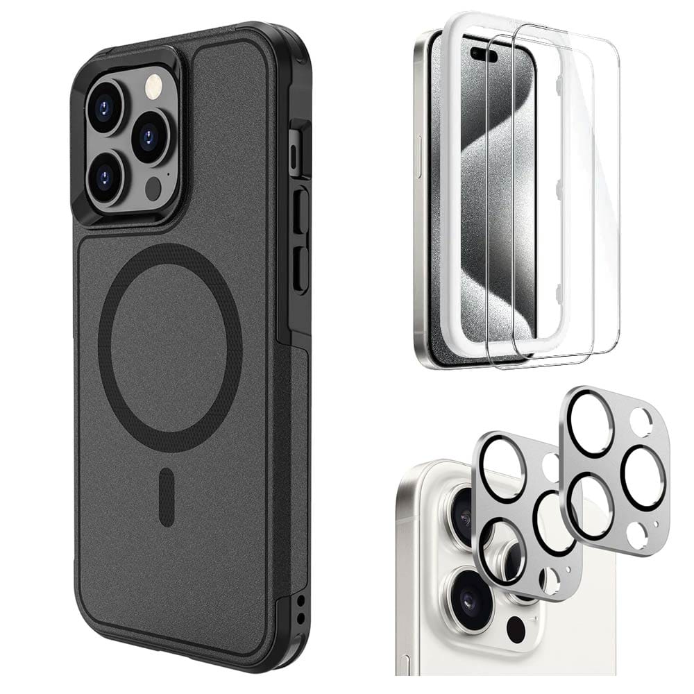 Raider Series Heavy-Duty Case with Screen and Camera Protector - iPhone 15 Pro Max