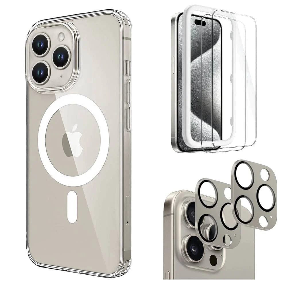 Venture Series Clear Case with Screen and Camera Protector - iPhone 15 Pro