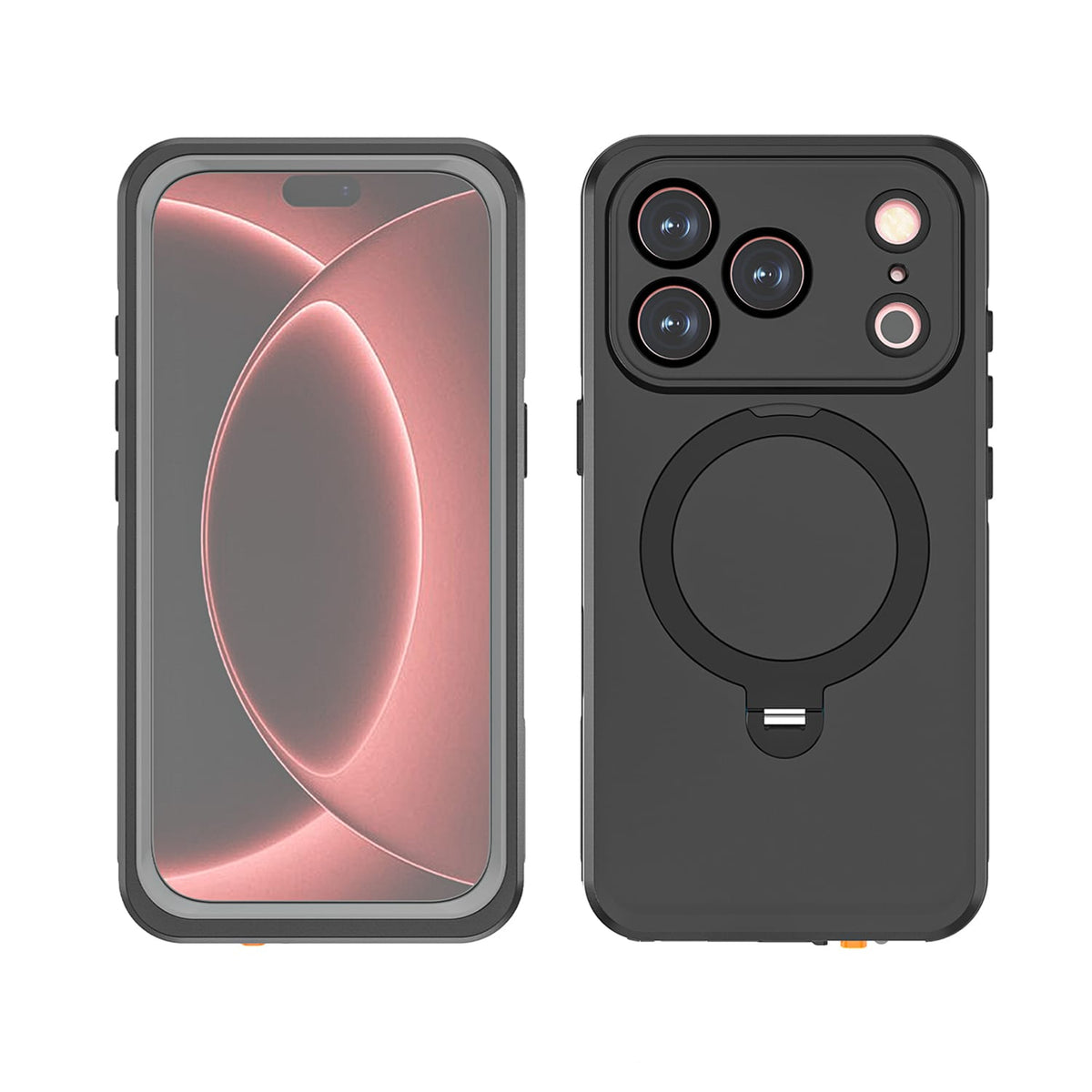 SAHARA Oasis Series waterproof MagSafe case for iPhone 18 Pro Max in Black – product view