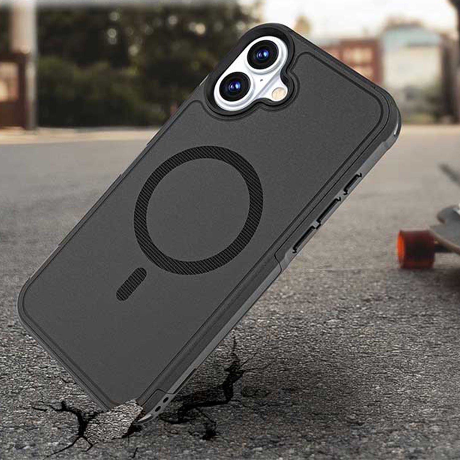 iPhone 16 Rugged Wallet Case with Kickstand - MagSafe, Card Holder | Raider Series