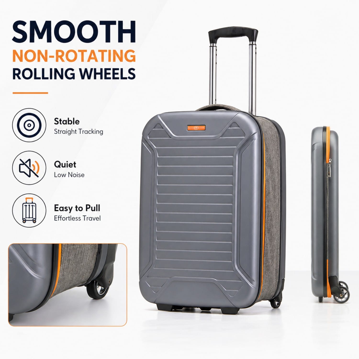 Sahara 20-Inch Collapsible Carry-On Luggage - Foldable Hardshell Suitcase
