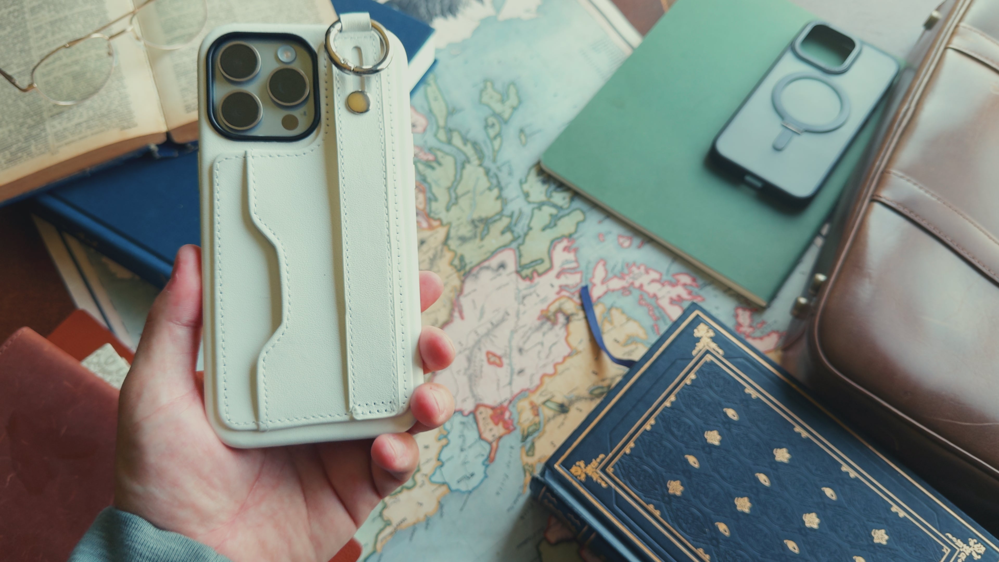 Slim lightweight build with raised camera edges.