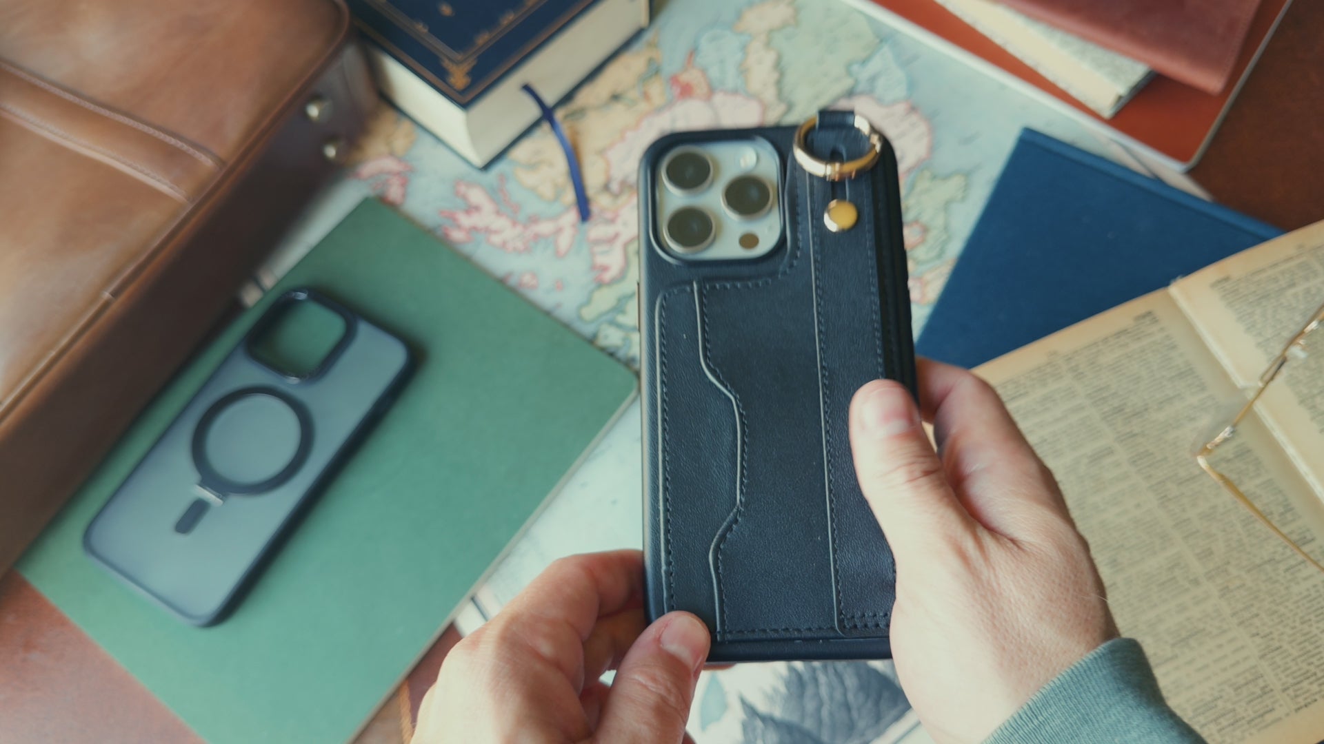 Slim lightweight build with raised camera edges.