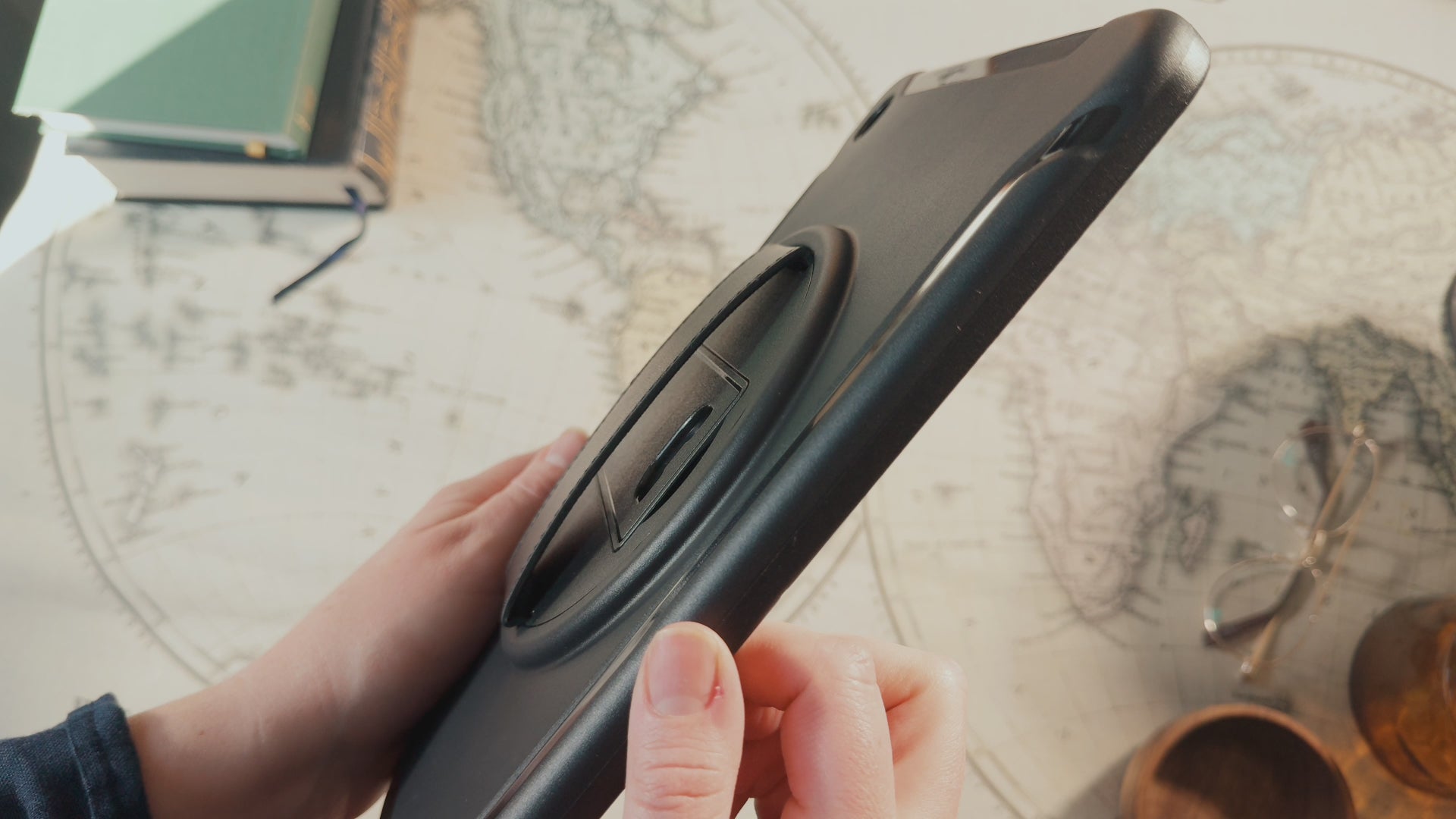 Slim textured design for durability.