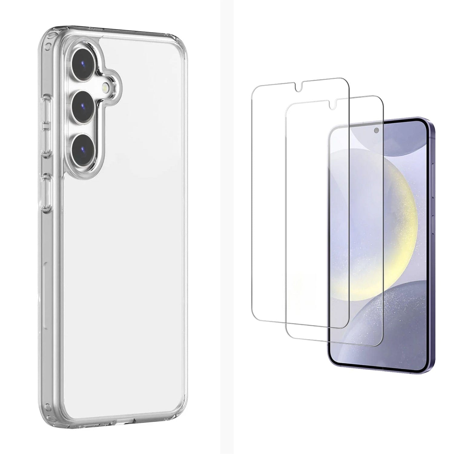 Venture Series Clear Case with Screen Protector - Samsung Galaxy S24, Clear | SaharaCase Venture Series Clear Case with Screen Protector - Samsung Galaxy S24, Clear | SaharaCase