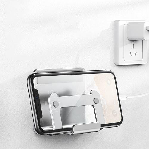 Silver Wall Mount - Most Cell Phones and Tablets up to 9"