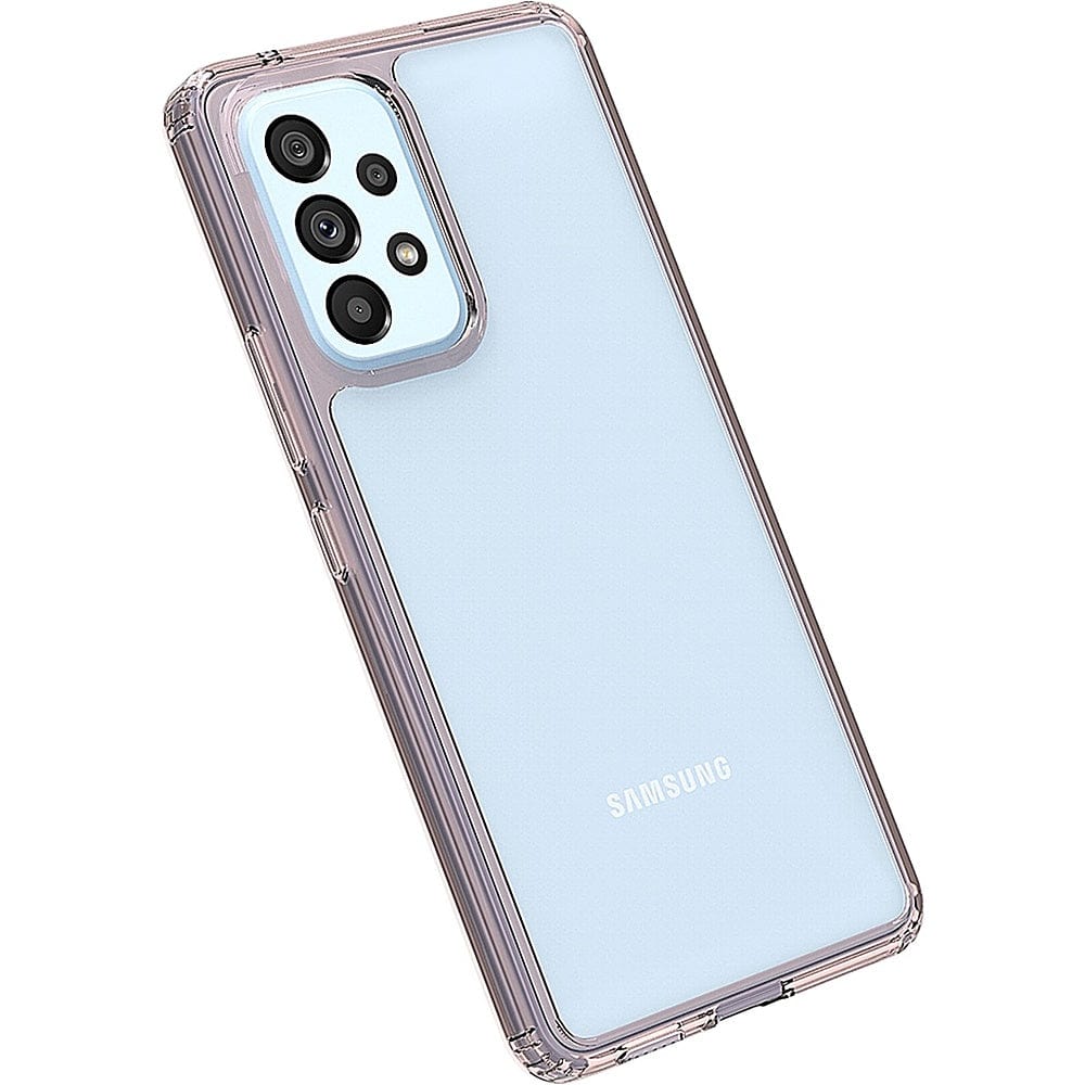 Hybrid-Flex Hard Shell Case for Samsung Galaxy A53 5G - Clear/Rose Gold