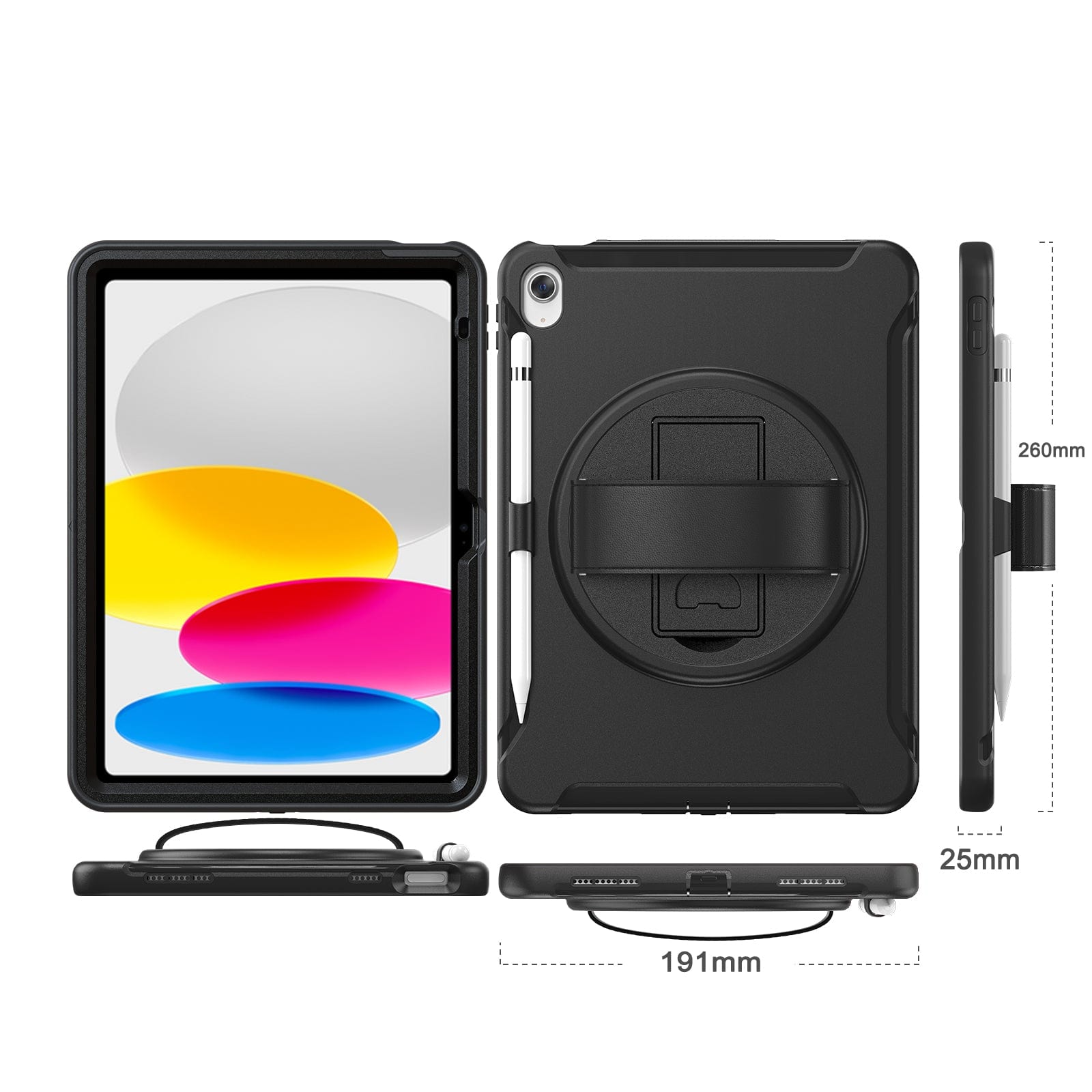 Raider Series Heavy Duty Hand Strap Case - iPad A16 11-inch & iPad 10.9-inch 10th Generation