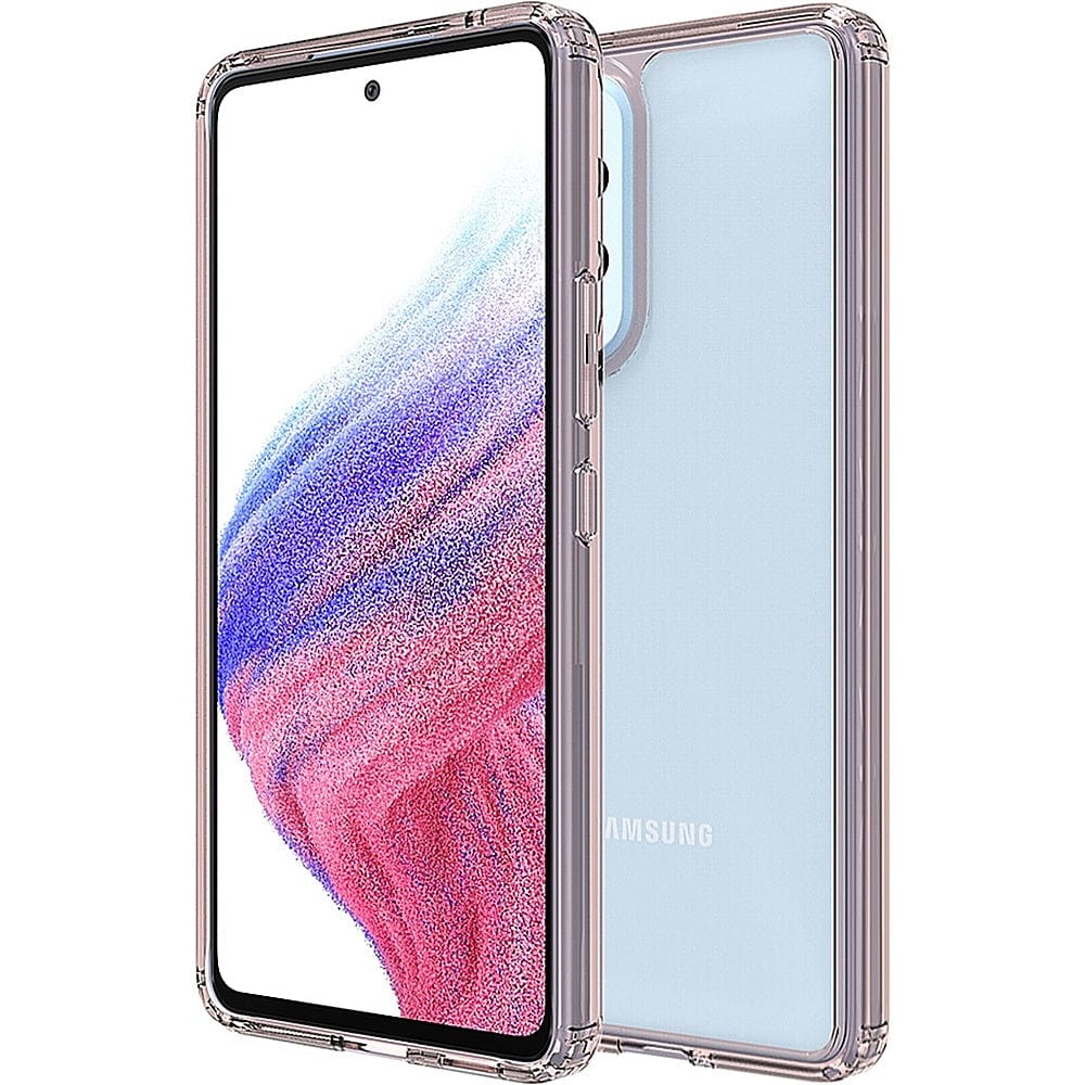 Hybrid-Flex Hard Shell Case for Samsung Galaxy A53 5G - Clear/Rose Gold