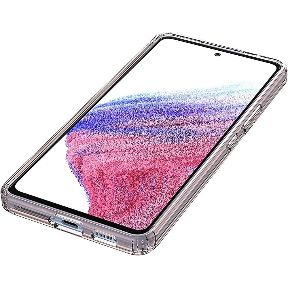Hybrid-Flex Hard Shell Case for Samsung Galaxy A53 5G - Clear/Rose Gold
