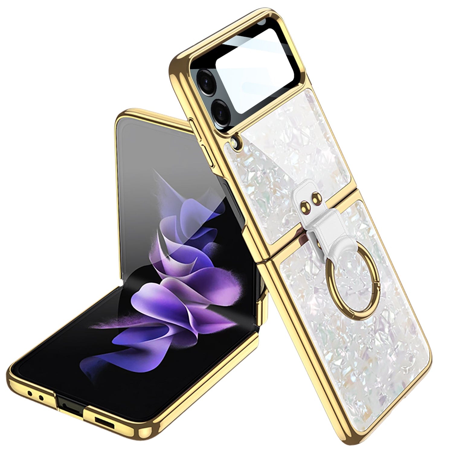 Inspire Series Marble Case with Ring - Samsung Galaxy Z Flip4