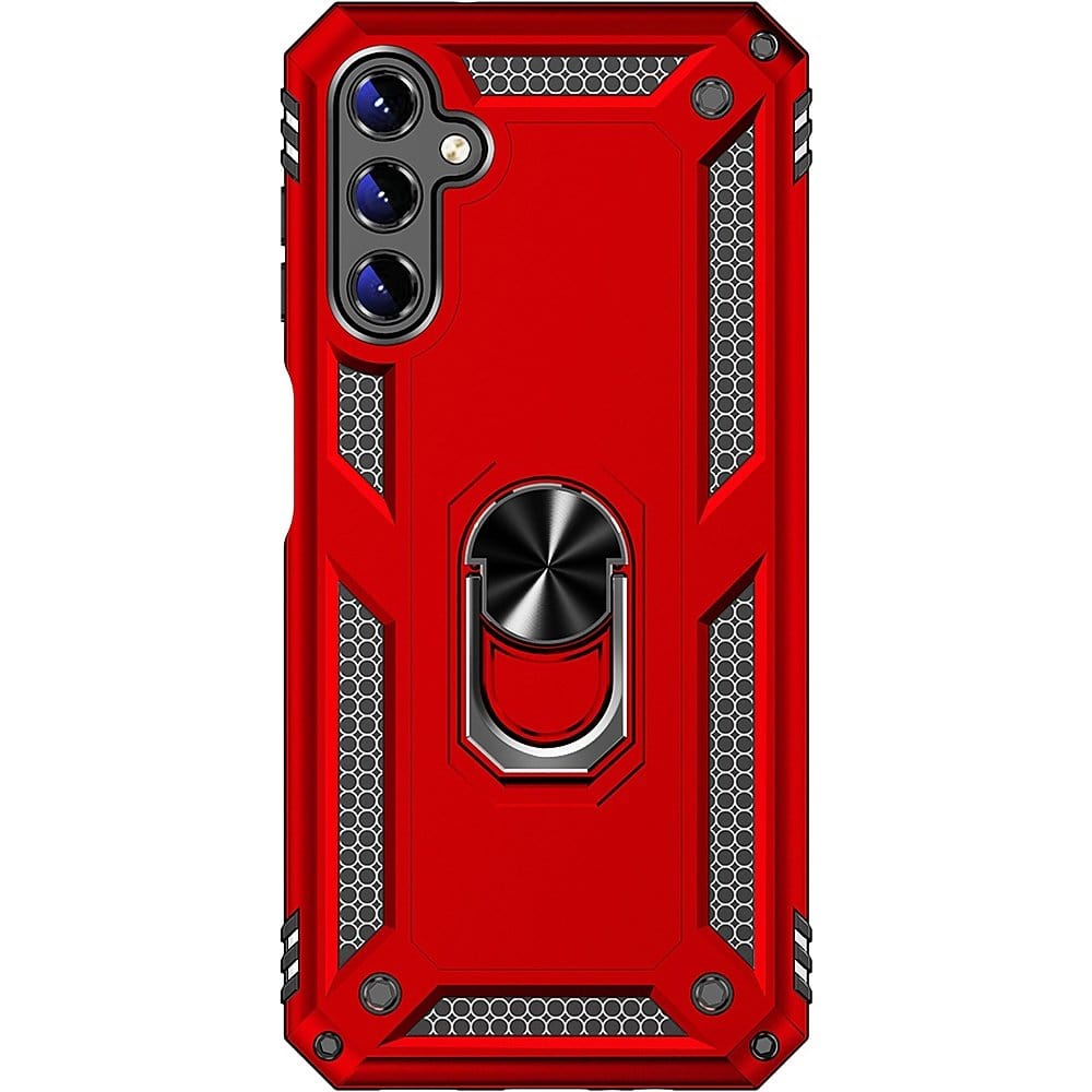 Military Kickstand Series with Belt Clip Case for Samsung Galaxy A14 5G - Red