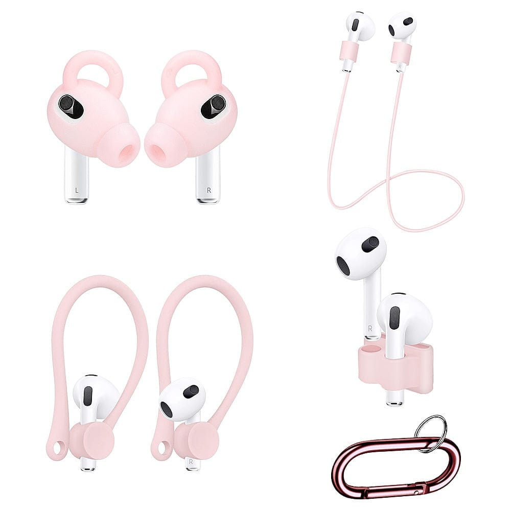 SaharaCase - Silicone Accessories Kit for Apple AirPods 3 (3rd Generation) - Pink