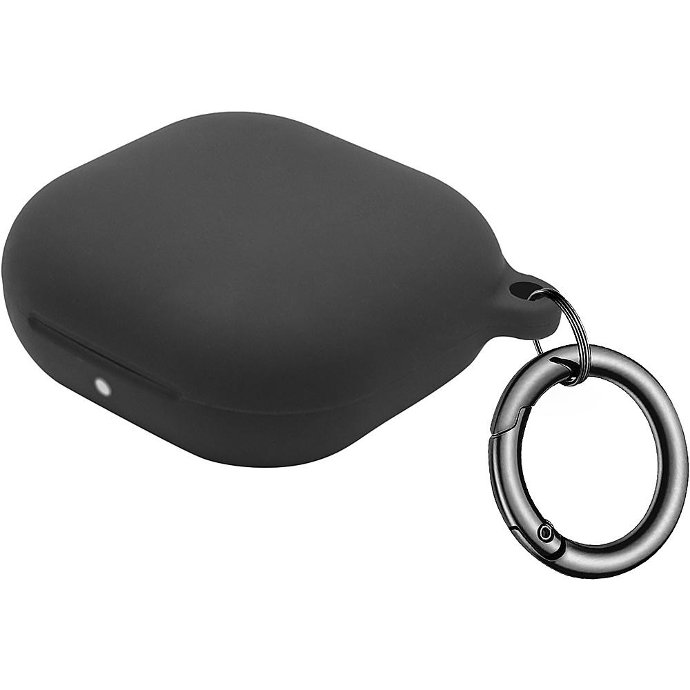 SaharaCase clear hybrid protective phone case with transparent back and black bumpers.