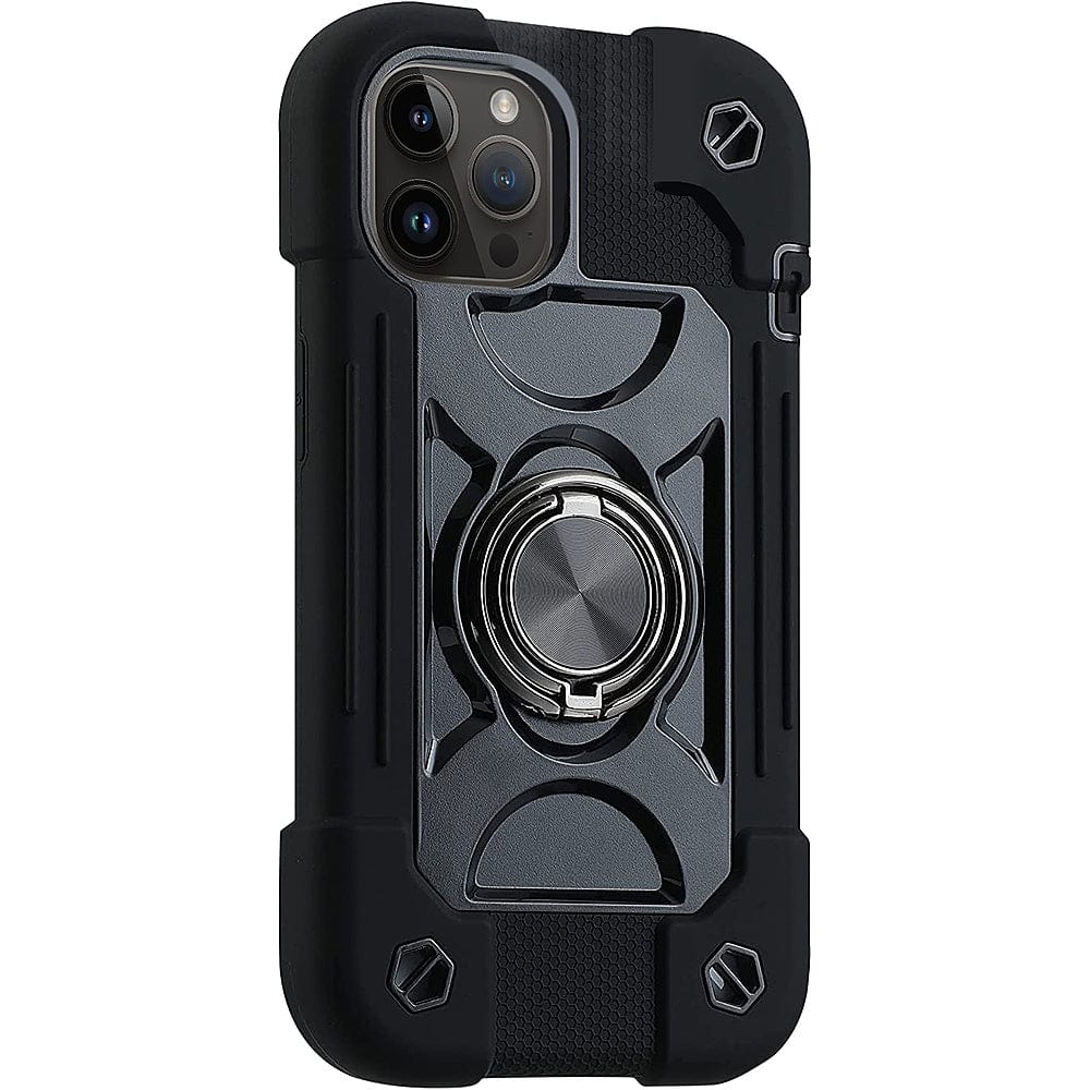 iPhone 14 Pro Max Heavy-Duty Case - Kickstand, Non-Slip Grip | Raider Series