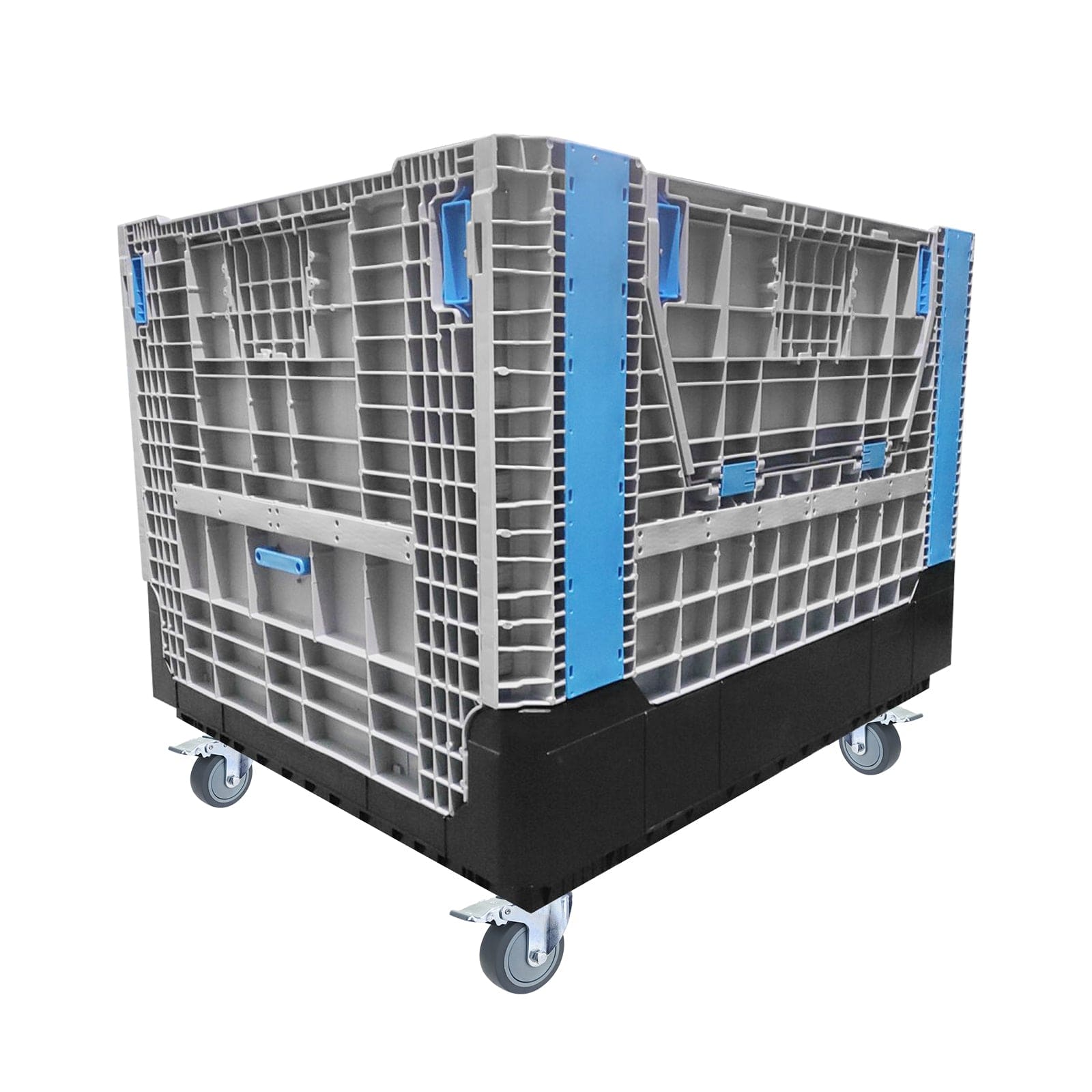 Large Heavy Duty Mobile Storage Bin Container - 4 Pack