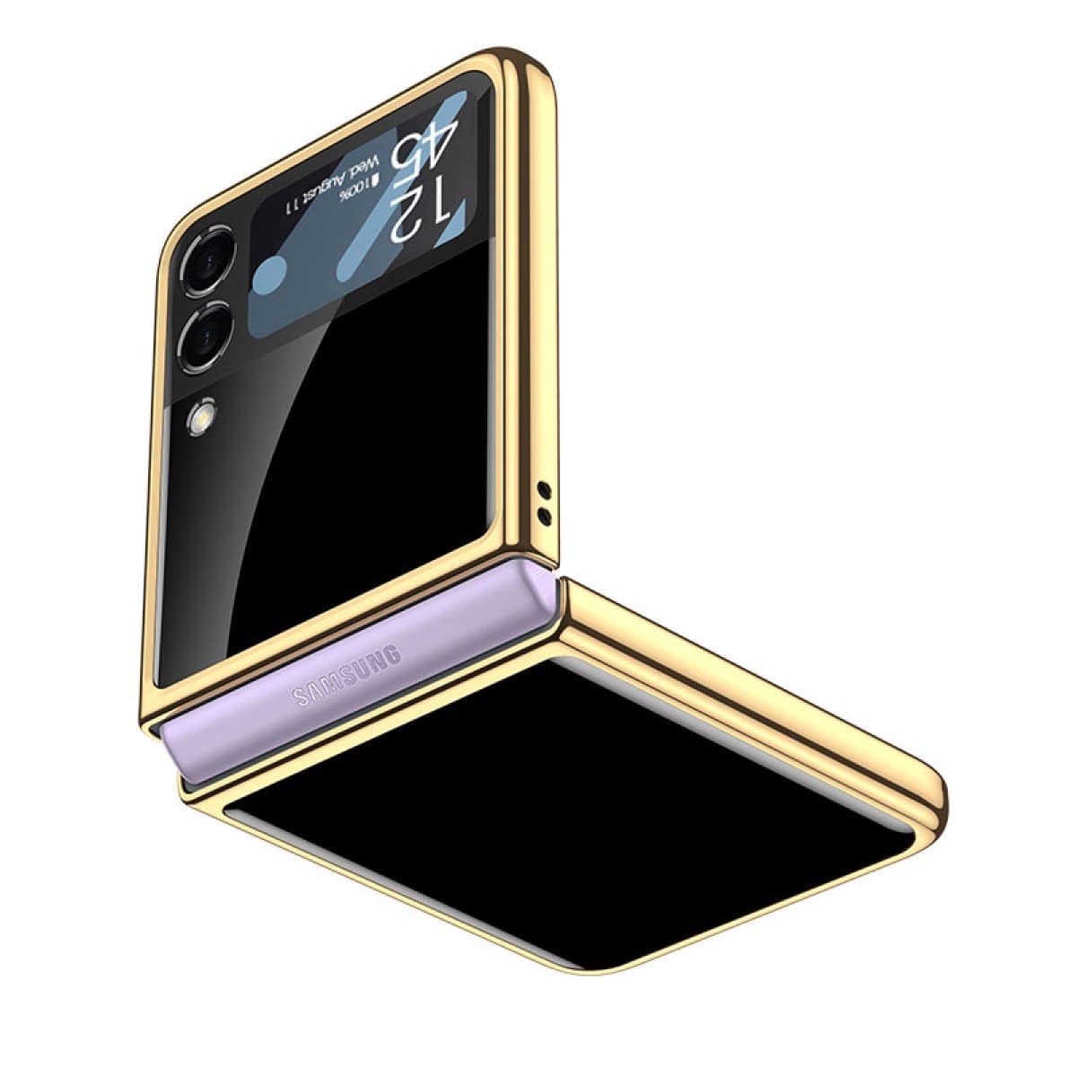 Classic Black Louis Vuitton X Supreme Samsung Galaxy Z Flip 3 5G Clear Case