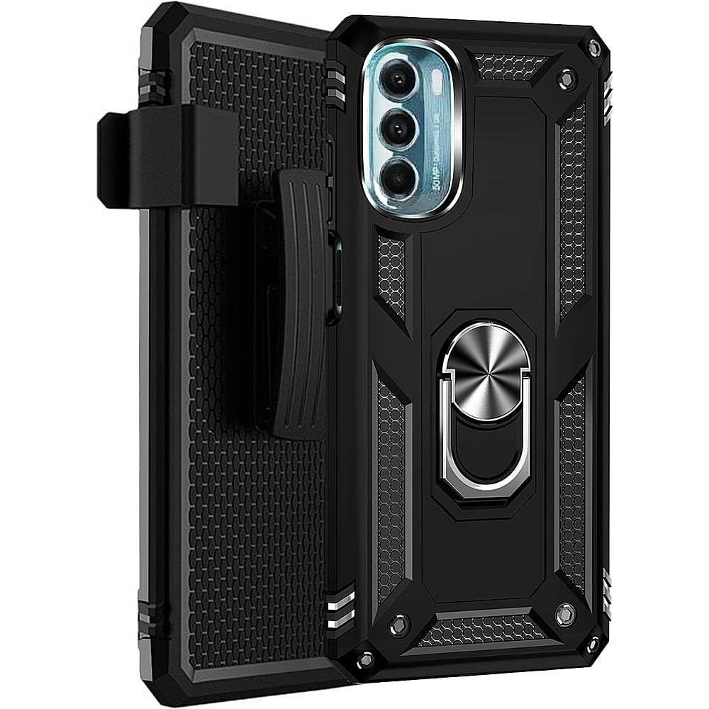 Raider Series Kickstand with Belt Clip Case - Motorola Moto G 5G
