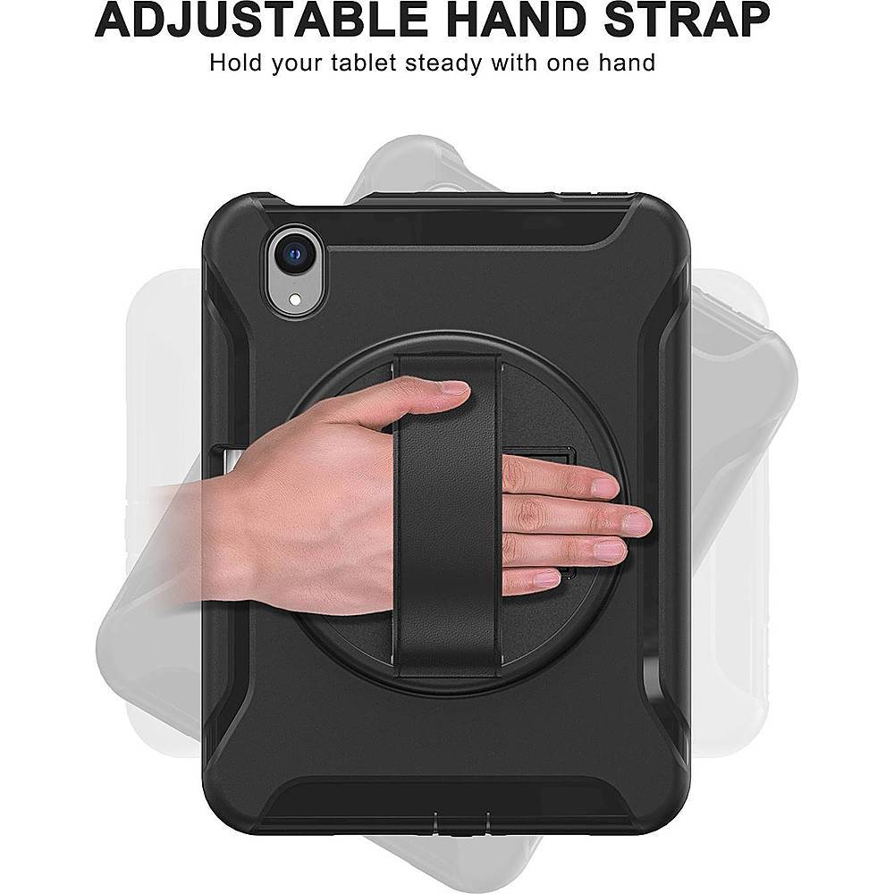 Raider Series Heavy-Duty Hand Strap Case - Apple iPad mini (A17 Pro) and Apple iPad mini (6th Generation 2021)