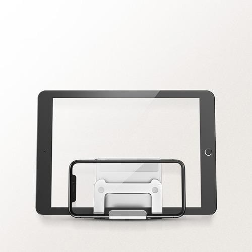 Silver Wall Mount - Most Cell Phones and Tablets up to 9"