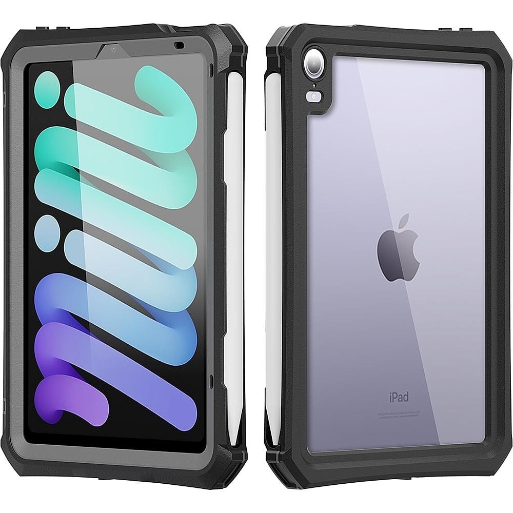 SaharaCase - Waterproof Case for Apple iPad Mini (6th Generation 2021) - Black