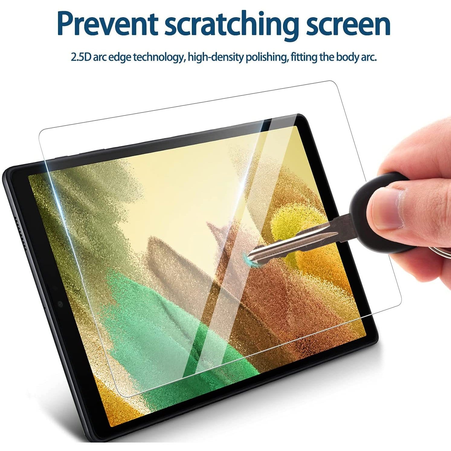 ZeroDamage Clear Tempered Glass Screen Protector (2-Pack) - Samsung Galaxy Tab A7 Lite