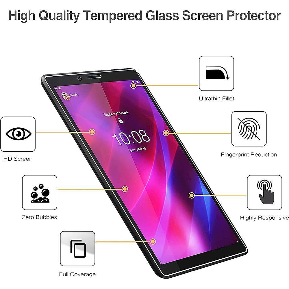 ZeroDamage Ultra Strong Tempered Glass Screen Protector - Lenovo Tab M7 (3rd Generation)