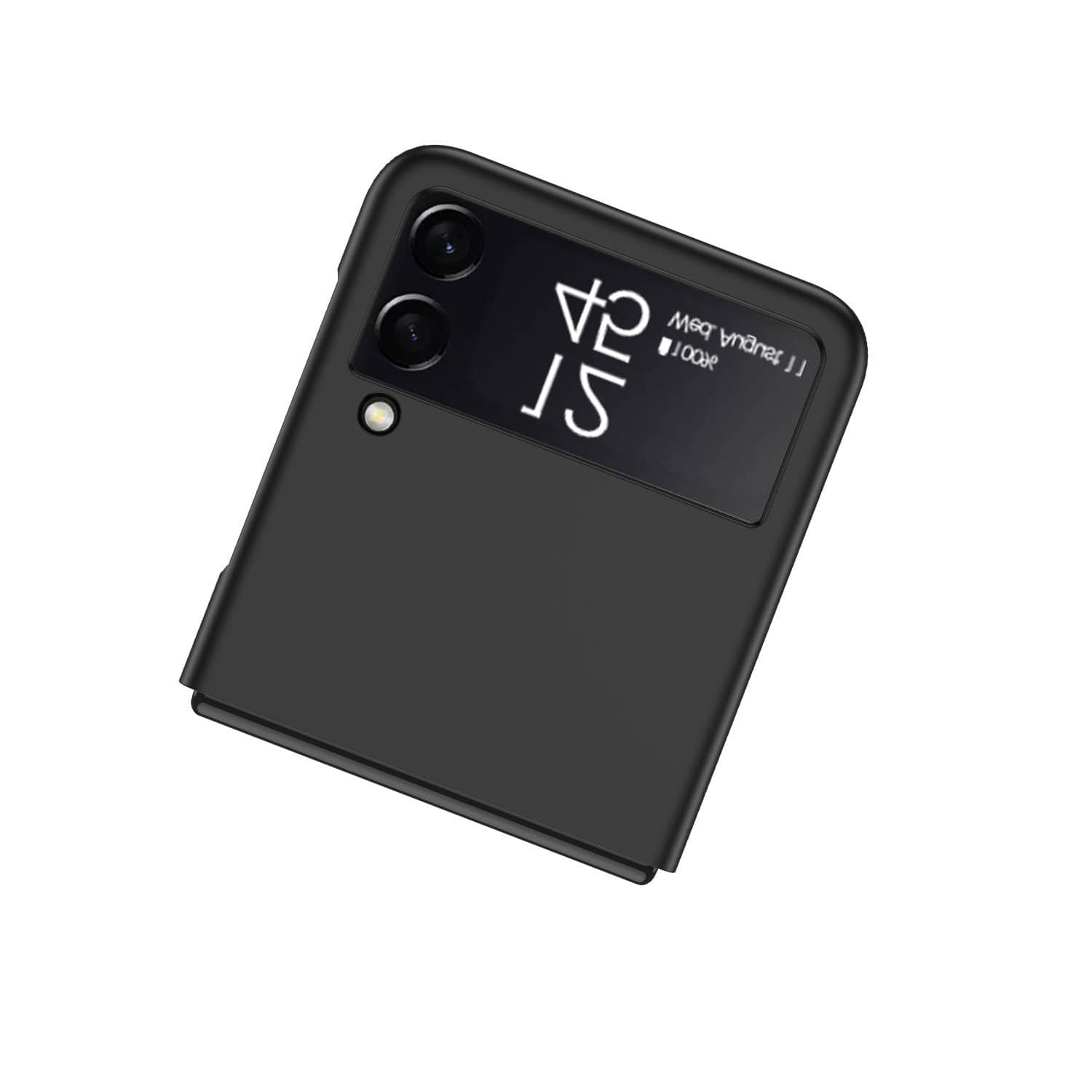 Black Hard Shell Silicone Case - Samsung Galaxy Z Flip3 and Flip3 5G