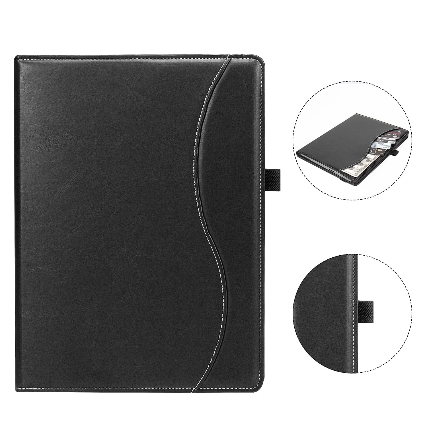 Business Folio Case for Microsoft Surface Pro 9 and Pro 10 - Black